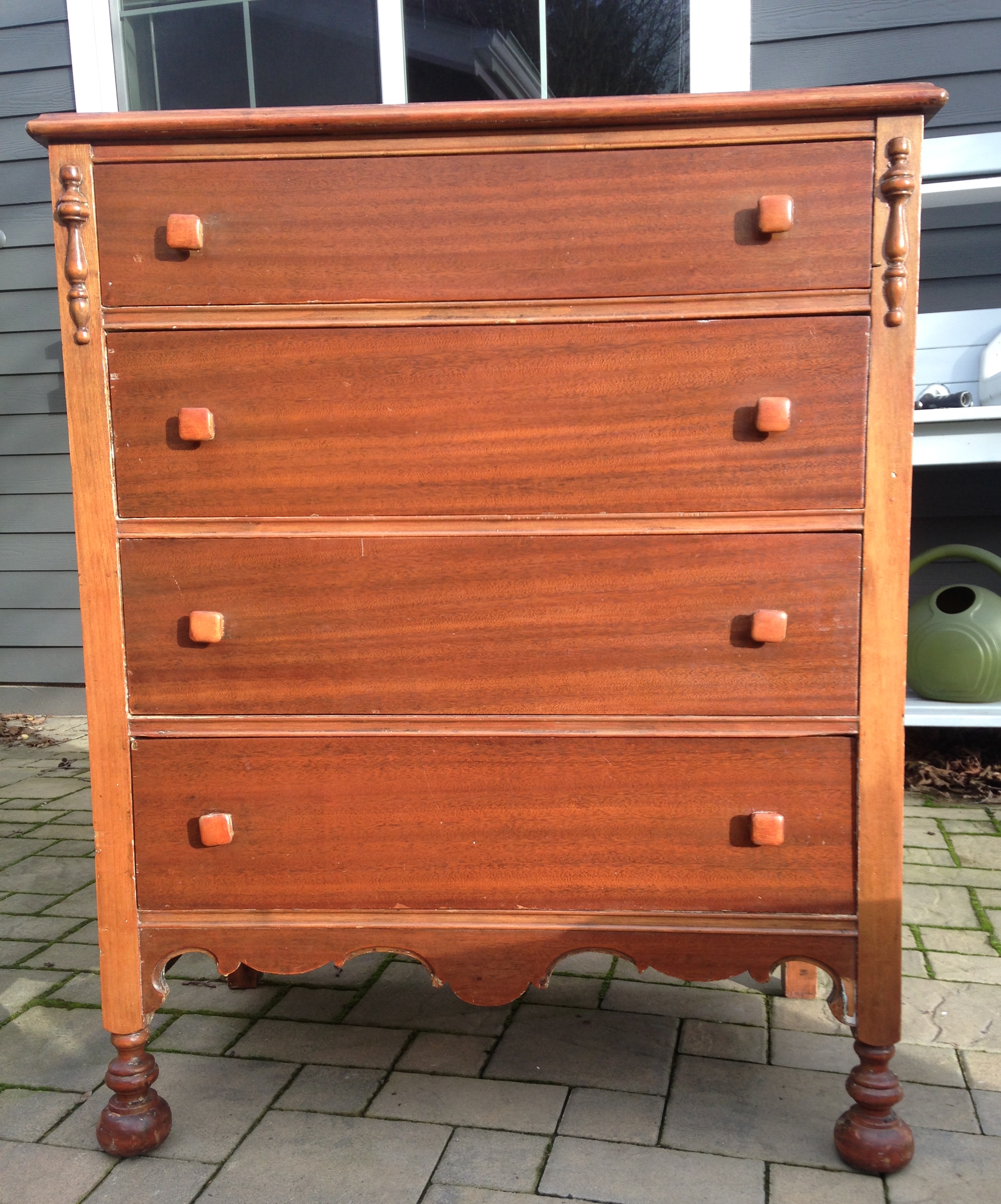 Blush Pink Vintage Dresser Saw Nail And Paint